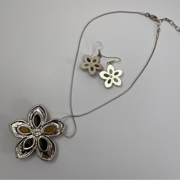 Stain Glass Style Necklace and Earring Set - Picture 12 of 16